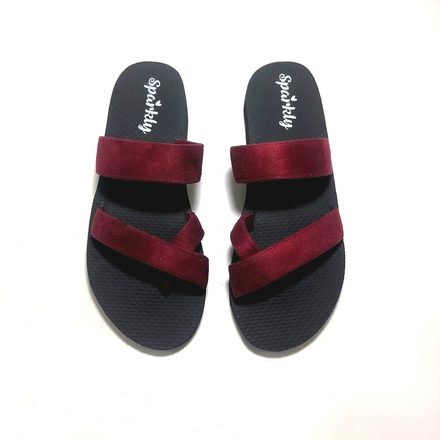 Velvet Stride Low Heel Wedged Sandal